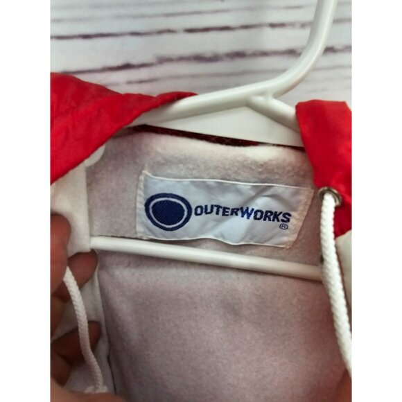 Vintage Girls Red Heart Print Jacket 12 months Hooded Full Zip Retro Outerwear - Picture 3 of 11